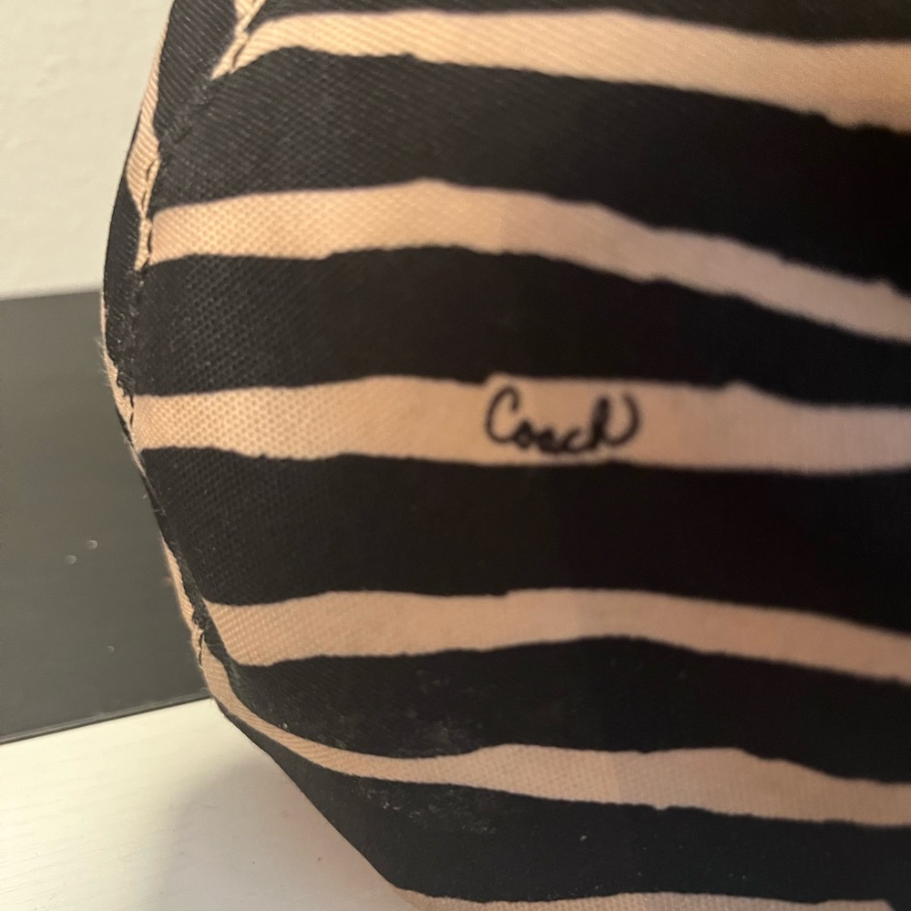 Coach Rare Signature Zebra Print Luxe Shoulder Bag | Designer Timeless - Picture 6 of 8